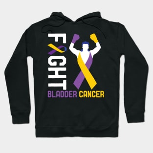 Funny Bladder Cancer Awareness Ribbon Walk Survivor Fighter Hoodie